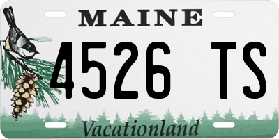 ME license plate 4526TS