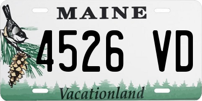 ME license plate 4526VD