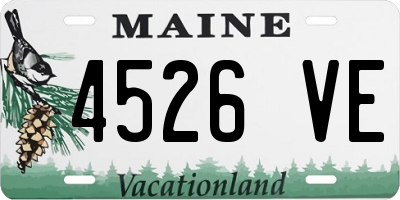 ME license plate 4526VE