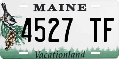 ME license plate 4527TF