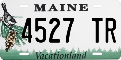 ME license plate 4527TR