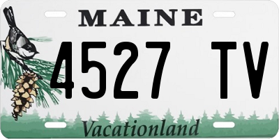 ME license plate 4527TV