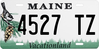 ME license plate 4527TZ