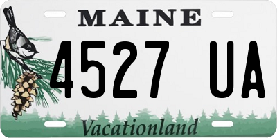 ME license plate 4527UA