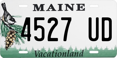 ME license plate 4527UD