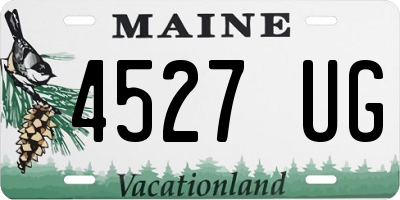 ME license plate 4527UG
