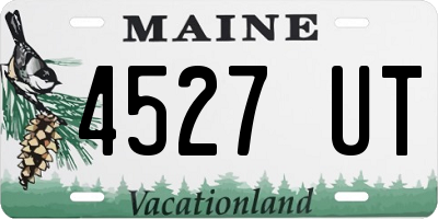 ME license plate 4527UT