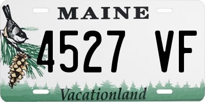 ME license plate 4527VF