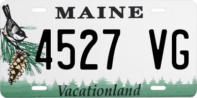 ME license plate 4527VG