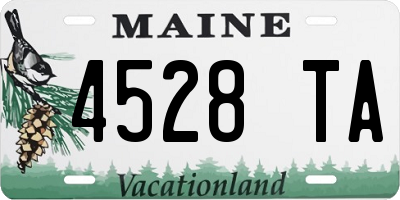 ME license plate 4528TA