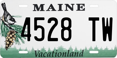 ME license plate 4528TW