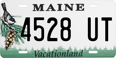 ME license plate 4528UT