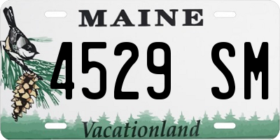ME license plate 4529SM