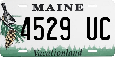 ME license plate 4529UC