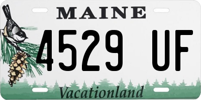 ME license plate 4529UF