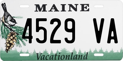 ME license plate 4529VA