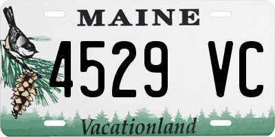 ME license plate 4529VC