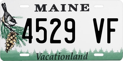 ME license plate 4529VF