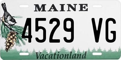 ME license plate 4529VG