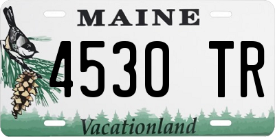 ME license plate 4530TR