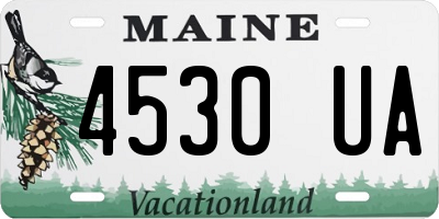 ME license plate 4530UA