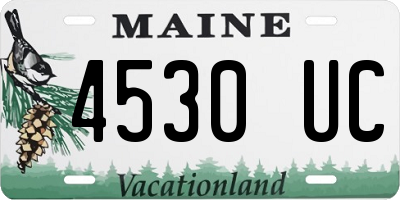 ME license plate 4530UC