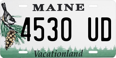 ME license plate 4530UD