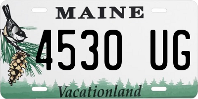 ME license plate 4530UG