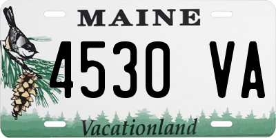 ME license plate 4530VA