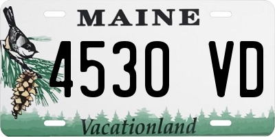 ME license plate 4530VD