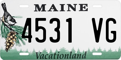 ME license plate 4531VG