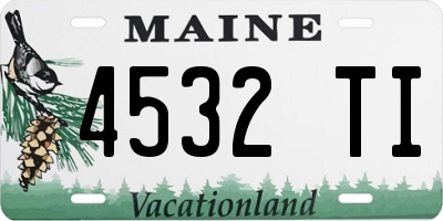ME license plate 4532TI