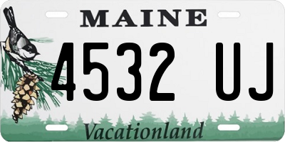 ME license plate 4532UJ