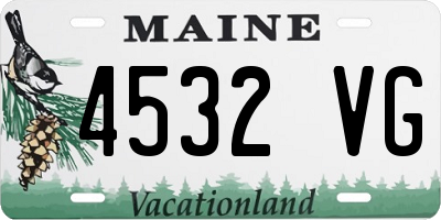 ME license plate 4532VG