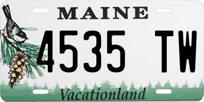 ME license plate 4535TW