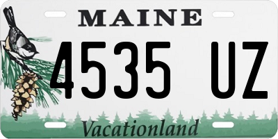 ME license plate 4535UZ