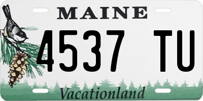 ME license plate 4537TU