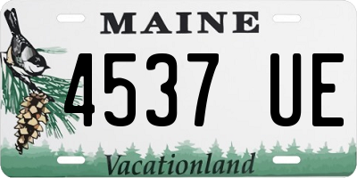 ME license plate 4537UE