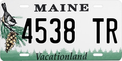 ME license plate 4538TR