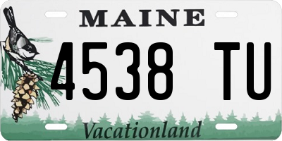 ME license plate 4538TU