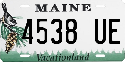ME license plate 4538UE