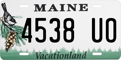 ME license plate 4538UO