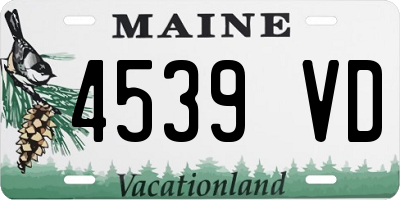 ME license plate 4539VD