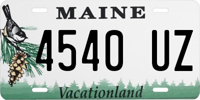 ME license plate 4540UZ