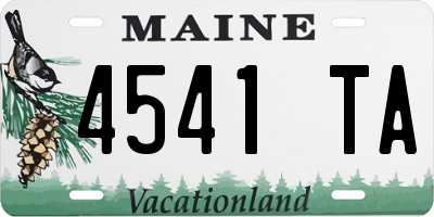 ME license plate 4541TA