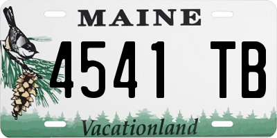 ME license plate 4541TB
