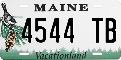 ME license plate 4544TB