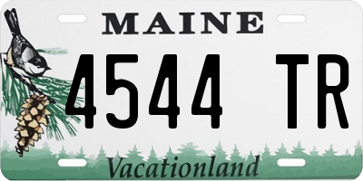 ME license plate 4544TR
