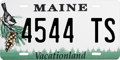 ME license plate 4544TS