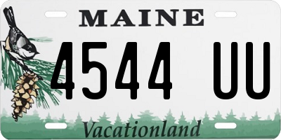 ME license plate 4544UU